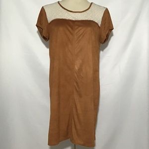 Taylor & Sage womens Large Crochet Top Boho Dress